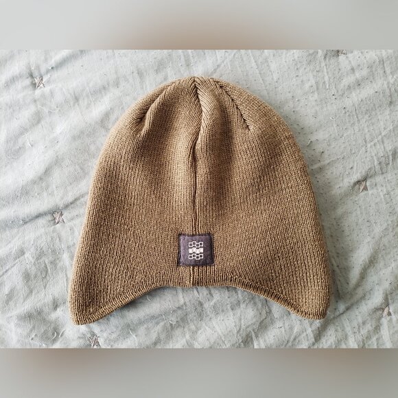Foursquare Snowboards Vintage Beanie (Beige) - NWOT Y2K - Picture 1 of 4